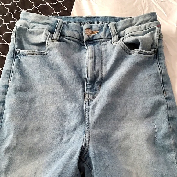 💙 EUC American Eagle Ladie's Next Level Stretch Curvy Highest Rise Jeggings, 4R - Picture 10 of 14